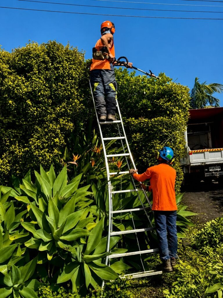 Regular hedge trimming and tree shaping in West Auckland